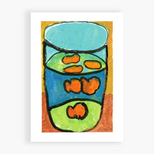 Load image into Gallery viewer, Printed Card - Goldfish - Not everyone knows this is goldfish. But it hangs in the local children’s book store, Magic Pebble, in Elora. Kids love it.