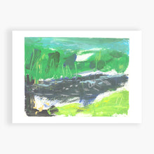 Load image into Gallery viewer, Printed Card - Bissell Park - This is the park behind my house on the Grand River. I spend a lot of time here. This was my first ‘plein air’ painting and ended up on display in the Elora Centre for the Arts. My friend Donna lives right here and she bought a whole box of these cards for herself. Wow! (here is me at the exhibition)
