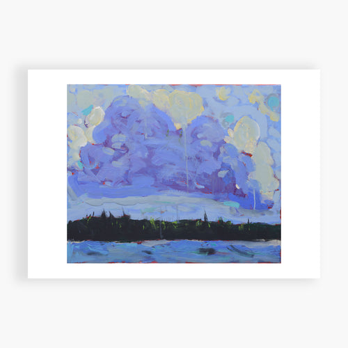 Printed Card - BC Ocean - This is after I studied Tom Thomson with Judy. I love BC.