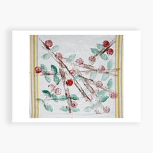 Load image into Gallery viewer, Printed Card - Berry Burst - This is a print on a tea towel, believe it or not! But so cheerful for Xmas cards.
